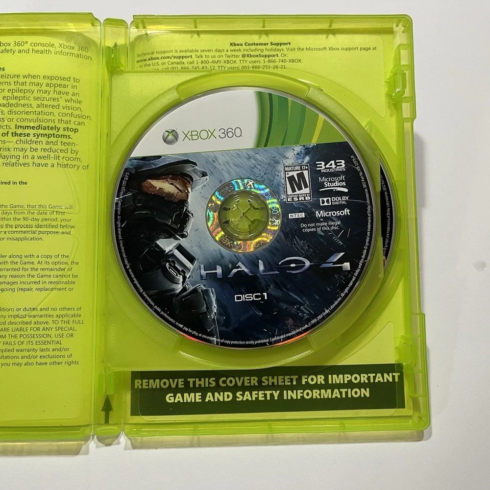 Halo 4 Microsoft Xbox 360 Tested & Working‎ 2 Discs